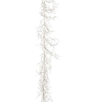 Guirlande artificielle de corail UBARAN, argent, 185cm