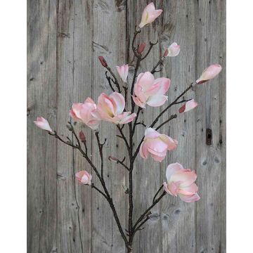 Branche de magnolia artificielle YONA, rose-jaune, 130cm