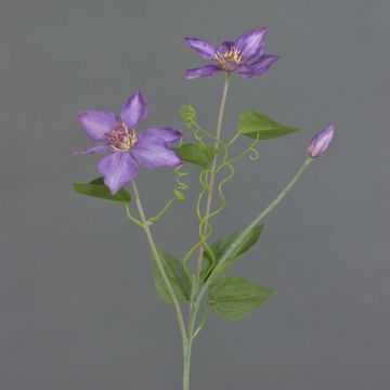 Clématite artificielle DORAN, violet, 75cm, Ø13cm