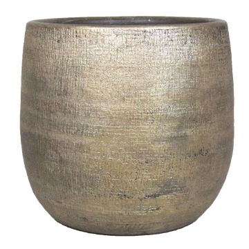 Pot de fleurs en céramique AGAPE avec veinure, or, 36cm, Ø39cm