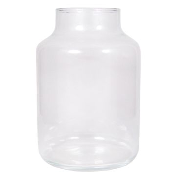 Vase en verre SIARA, transparent, 24,5cm, Ø16,8cm