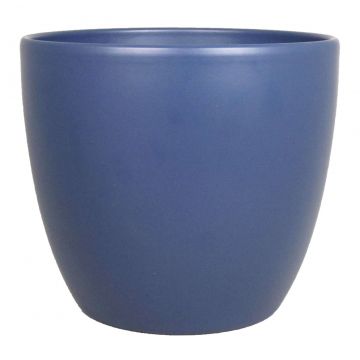 Pot en céramique pour plantes pétit TEHERAN BASAR, bleu nuit mat, 6cm, Ø7,5cm