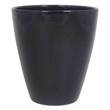Vase décoratif TEHERAN PALAST en céramique, noir, 17cm, Ø13,5cm