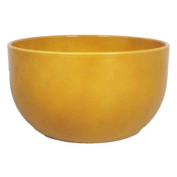 Coupe de plantes TEHERAN TOWER en céramique, jaune ocre, 14cm, Ø26cm