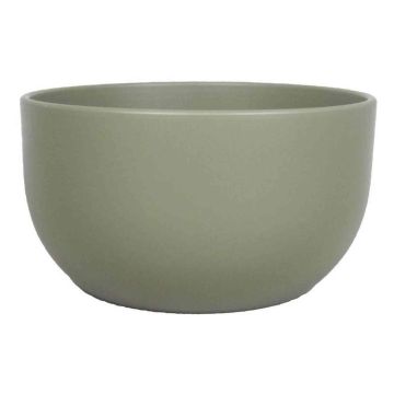 Coupe de plantes TEHERAN TOWER en céramique, vert olive mat, 14cm, Ø26cm