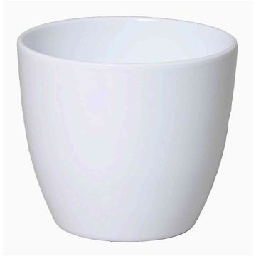 Pot en céramique pour plantes petit TEHERAN BASAR, blanc, 6cm, Ø7,5cm