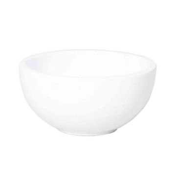 Coupe en céramique blanche QUCHAN, 8,5cm, Ø18cm