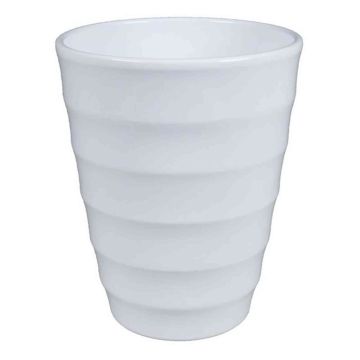 Cache-pot en céramique IZEH pour orchidées, blanc, 17cm, Ø14cm