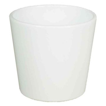 Pot en céramique pour orchidées BANEH, blanc, 12,5cm, Ø13,5cm