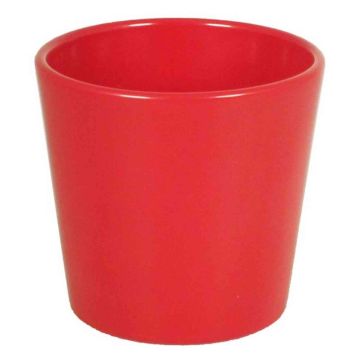 Pot en céramique pour orchidées BANEH, rouge, 12,5cm, Ø13,5cm