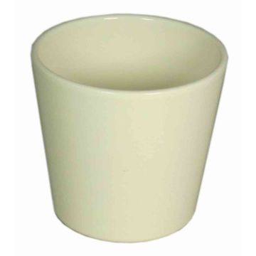 Pot en céramique pour orchidées BANEH, crème, 12,5cm, Ø13,5cm