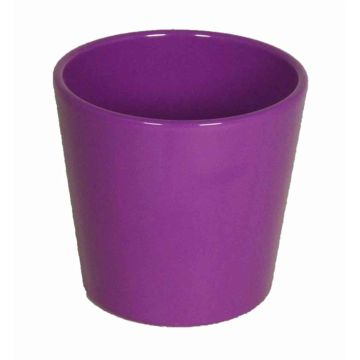Pot en céramique pour orchidées BANEH, violet, 12,5cm, Ø13,5cm
