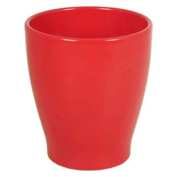Pot en céramique pour orchidées MALAYER, rouge, 15cm, Ø13,2cm