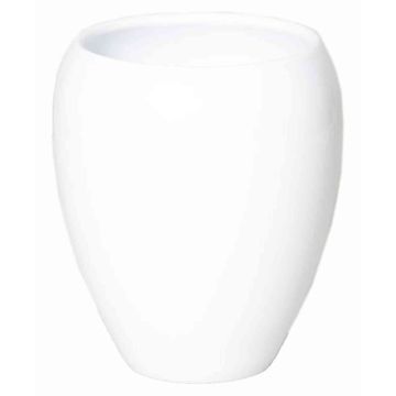 Vase décoratif blanc URMIA MONUMENT, céramique, 19cm, Ø16cm