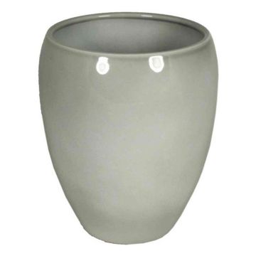 Vase décoratif gris URMIA MONUMENT, céramique, 19cm, Ø16cm