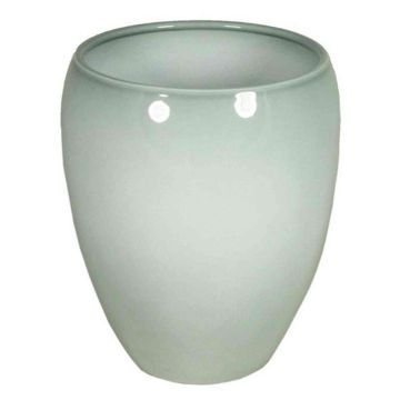 Vase décoratif gris-vert URMIA MONUMENT, céramique, 19cm, Ø16cm
