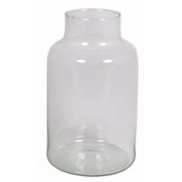 Vase de table en verre SIARA, transparent, 25cm, Ø15cm