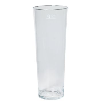 Vase conique pour fleurs AMNA OCEAN en verre, transparent, 40cm, Ø15cm