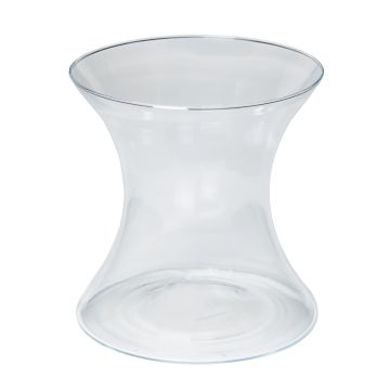Vase en verre LIZ OCEAN, transparent, 19cm, Ø17cm