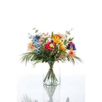 Bouquet de fleurs artificielles FEME, multicolore, 60cm, Ø40cm