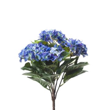 Fleur en tissu Hortensia LAIDA sur piquet, bleu, 35cm