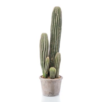 Cactus San Pedro artificiel DACON en pot décoratif, vert, 55cm