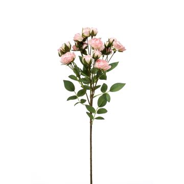 Branche de rose artificielle TOSSA, rose, 55cm