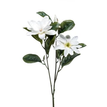 Fleur artificielle magnolia BEGUR, blanc, 80cm