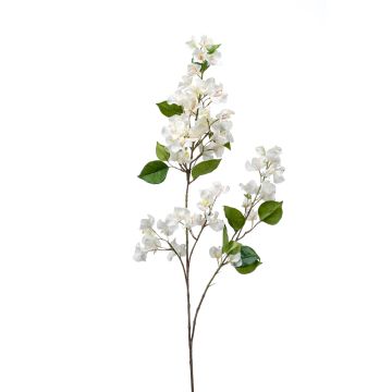 Branche de bougainvillier artificielle MONELS avec fleurs, crème, 115cm