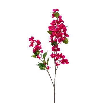 Branche de bougainvillier artificielle MONELS avec fleurs, rose fuchsia, 115cm