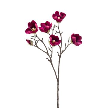 Fleur artificielle magnolia ANEU, violet, 65cm