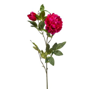 Pivoine en tissu ALEDIS, rose fuchsia, 100cm