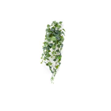 Plante aux éphélides artificielle ALANGE sur piquet, vert-blanc, 90cm