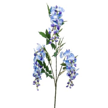 Branche de glycine artificielle ONORATO avec fleurs, bleu, 70cm