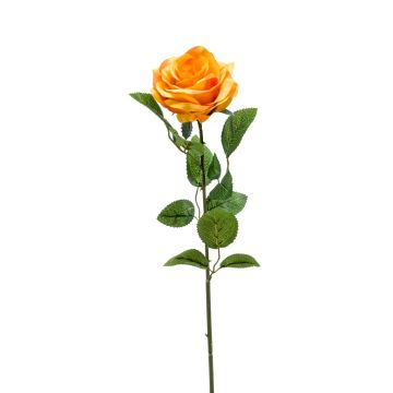 Fleur artificielle Rose PEZOS, jaune-orange, 60cm