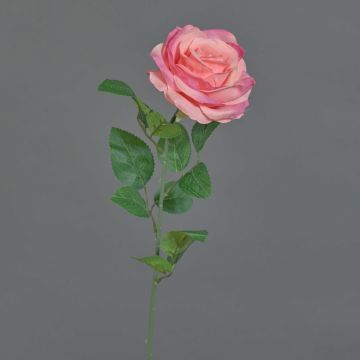 Fleur artificielle Rose PEZOS, rose fuchsia, 60cm