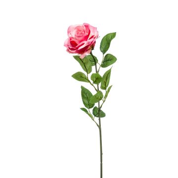 Fleur artificielle Rose PEZOS, rose fuchsia, 60cm
