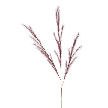 Branche artificielle Panicules de stipa YECORA, rouge bordeaux, 130cm