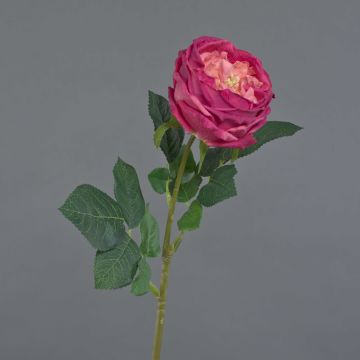 Fleur artificielle Rose-chou CATINCA, fuchsia, 60cm