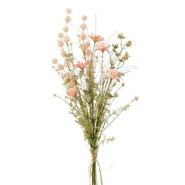 Bouquet de fleurs artificielles ZASI, hamamélis, chrysanthème, rose, 60cm