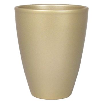 Vase décoratif TEHERAN PALAST, céramique, or mat, 17cm, Ø13,5cm