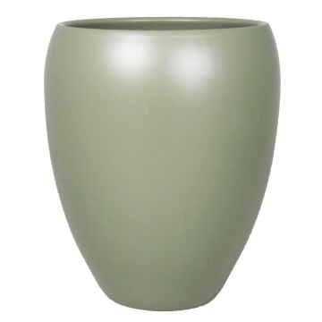 Vase décoratif URMIA MONUMENT en céramique, vert armée mat, 19cm, Ø16cm