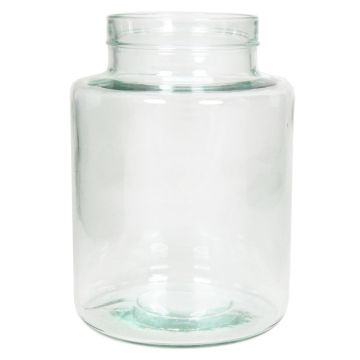 Bougeoir VALENTIA en verre, transparent, 20cm, Ø14,5cm