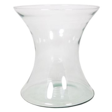 Vase en verre LIZ OCEAN, transparent, 25cm, Ø23cm