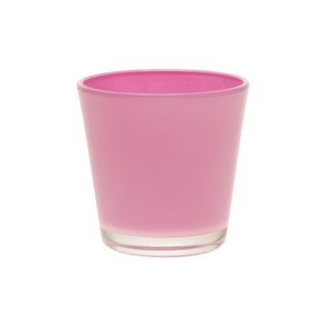 Bougeoir ALEX AIR en verre pour bougie chauffe-plat, rose, 7,5cm, Ø7,5cm