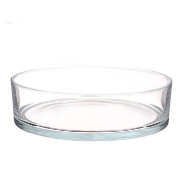 Coupe décorative en verre VERA AIR, transparent, 8cm, Ø29cm
