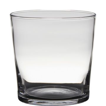 Pot de fleurs en verre ALENA, transparent, 19cm, Ø19cm