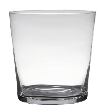 Pot de fleurs en verre ALENA, transparent, 29cm, Ø29cm