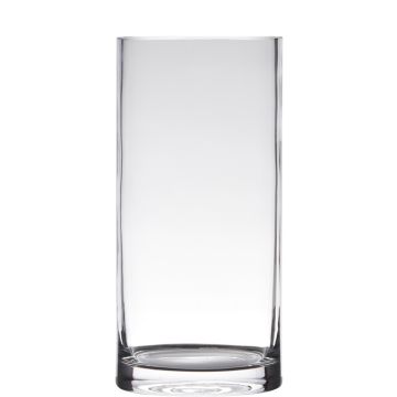 Vase décoratif en verre SANSA EARTH, transparent, 35cm, Ø12cm