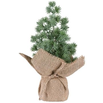 Arbre décoratif Mélèze ARKY dans un sac de jute, givré, 21cm Arbre décoratif Mélèze ARKY dans un sac de jute, givré, 21cm